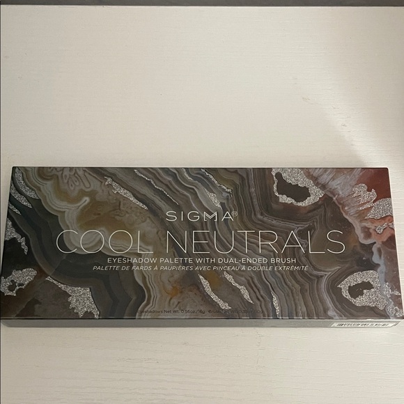Revealed 🚨NEW! Eyeshadow Palette 🩶 ✨ Cool Neutrals  Sigma Beauty Cool Neutrals Palette with Dual-Ended Brush